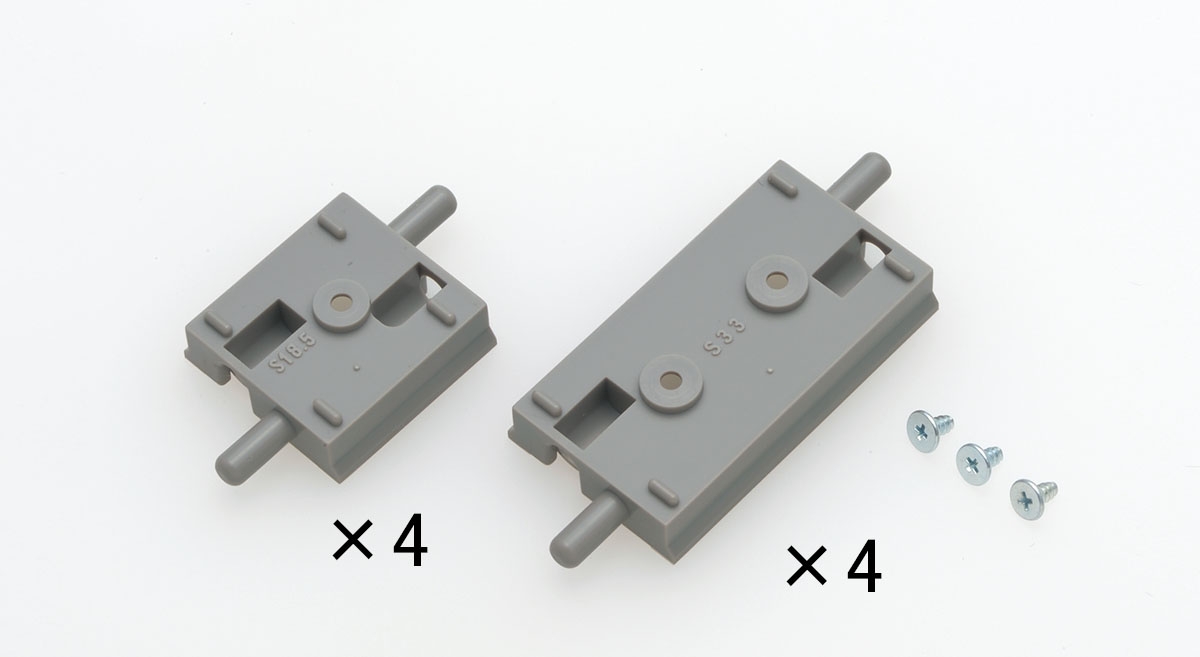 ワイドレール用単線橋脚ベースS18.5・S33(各４本入)｜鉄道模型 TOMIX 