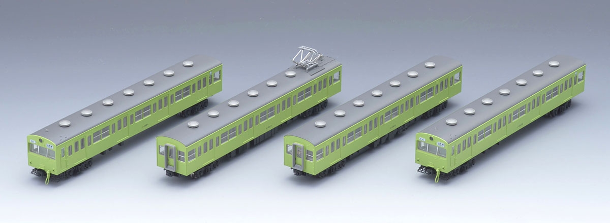国鉄 103系通勤電車（初期型非冷房車・ウグイス）基本セット｜鉄道模型