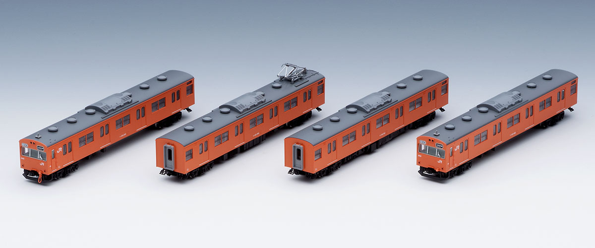 JR 103系通勤電車(JR西日本仕様・黒サッシ・オレンジ)基本セット｜鉄道 
