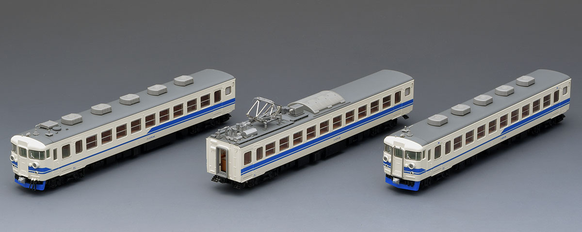 JR 475系電車(北陸本線・新塗装・ベンチレーターなし)セット｜鉄道模型 