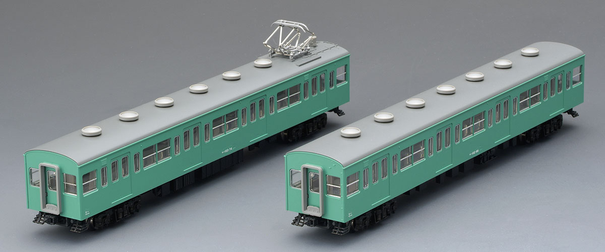 国鉄 103系通勤電車(初期型非冷房車・エメラルドグリーン)増結セット 