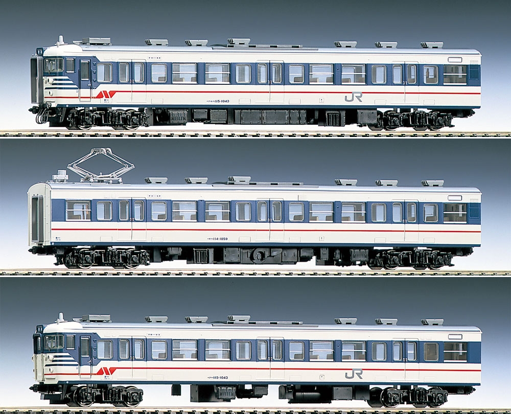 JR 115-1000系近郊電車セット（旧新潟色）｜鉄道模型 TOMIX 公式サイト