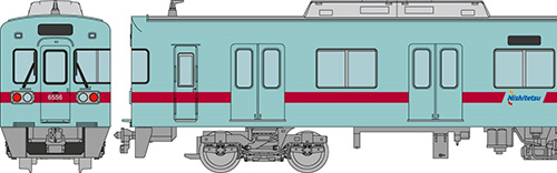 西日本鉄道6050形 更新車 6156編成 増結3両セット