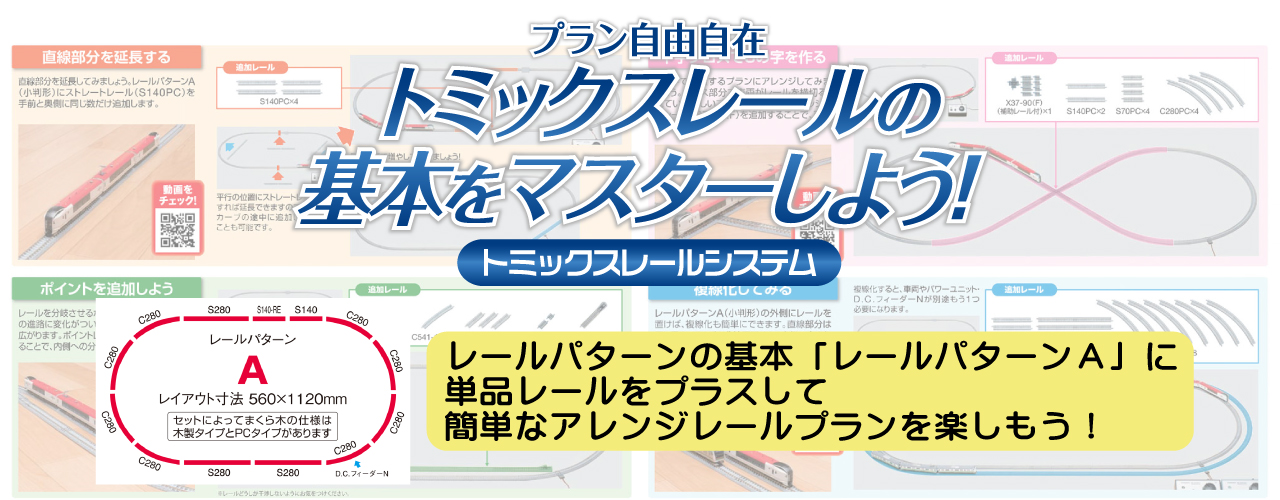 レールを繋げてレイアウトを広げよう レイアウトプラン
