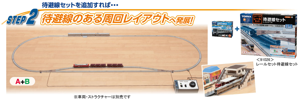 トミックス引き込み線+複線化すれ違いセット