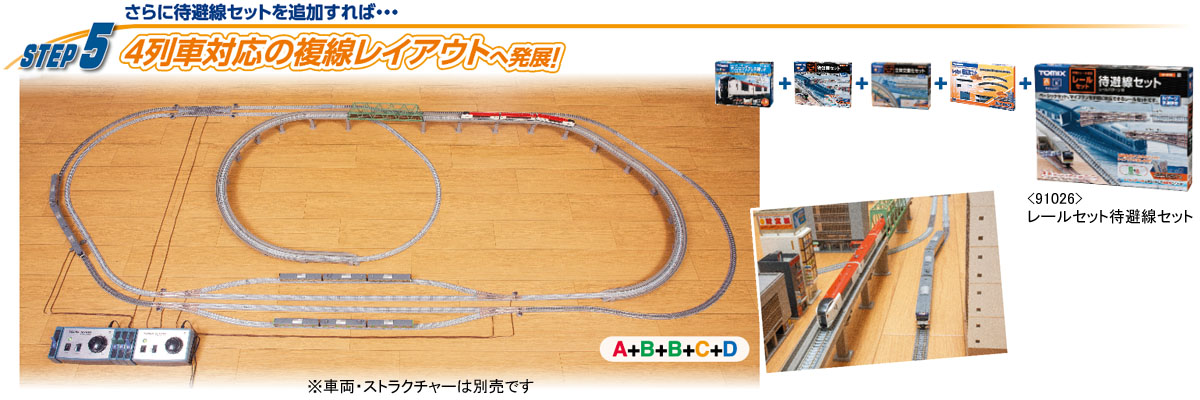 レールセットを使った発展プラン｜トミックス入門｜鉄道模型 TOMIX