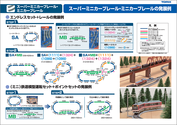 レールの発展例｜トミックス入門｜鉄道模型 TOMIX 公式サイト｜株式 
