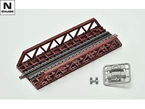 TOMIX高架線路、直線、曲線線路ミックス　トラス鉄橋未使用　信号機、照明付