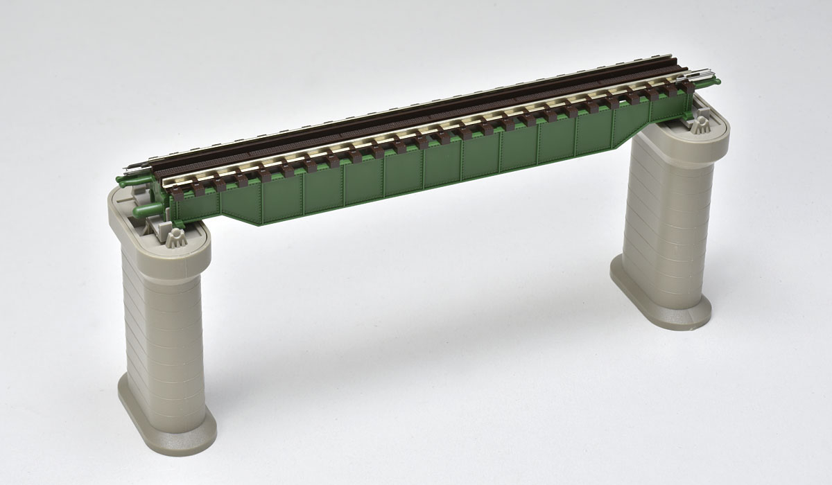 上路式ガーダー橋S140(F)(深緑)(PC橋脚・2本付)｜製品情報｜製品