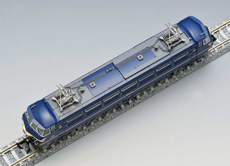 公式の店舗 TOMIX Nゲージ  グレー台車 7143 鉄道模型  電気機関車 後期型 特急牽引機  JR EF66 0形  青