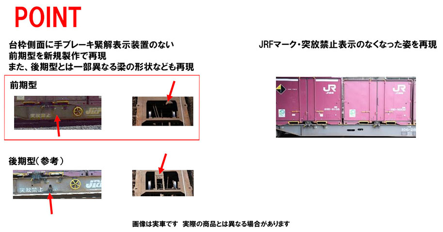 JR貨車 コキ106形(前期型・新塗装・コンテナなし・2両セット) ｜製品