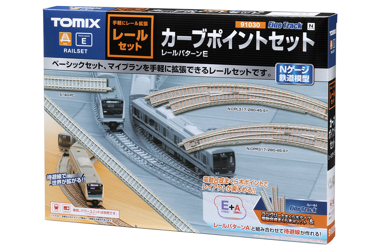 TOMIX レールセットE(G) 91055 カーブポイントセット