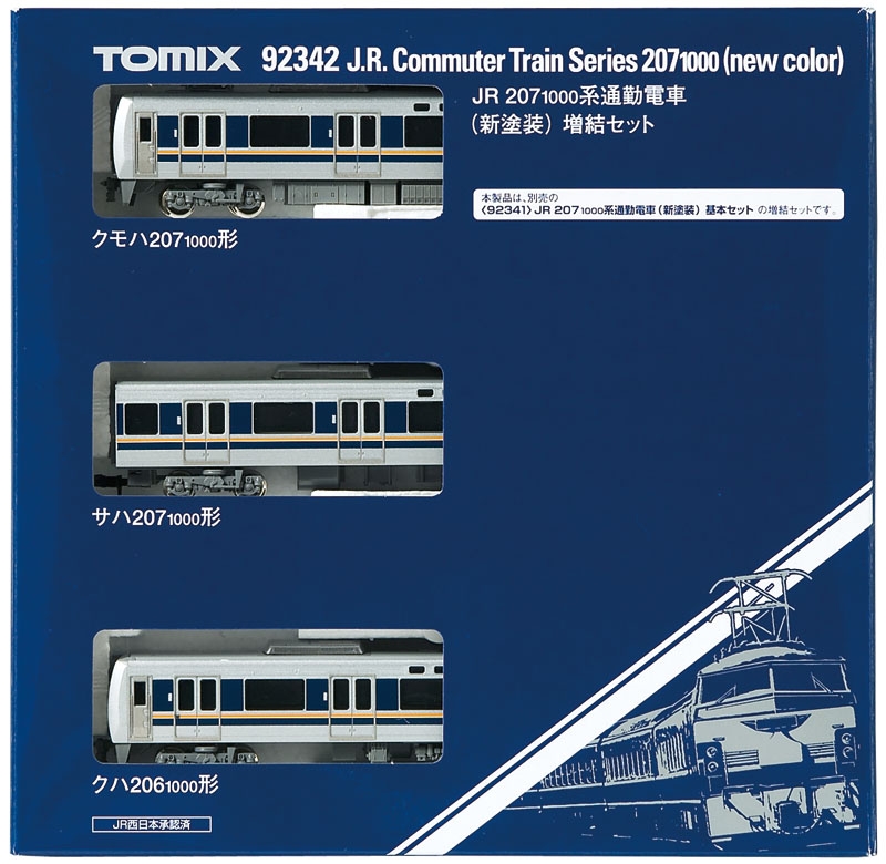 TOMIX 207系 1000番台 新塗装 基本増結 7両編成