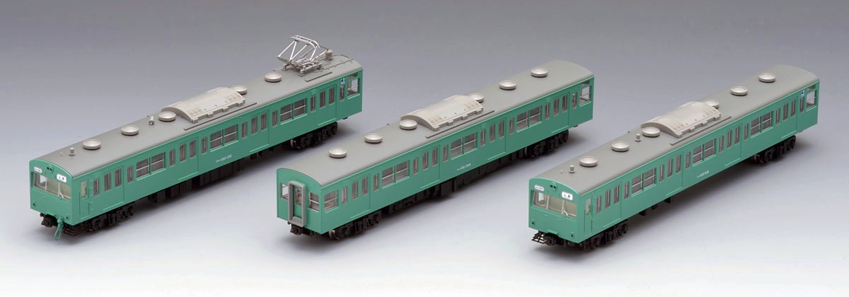 国鉄 103系通勤電車（初期型冷改車・エメラルドグリーン）基本セット