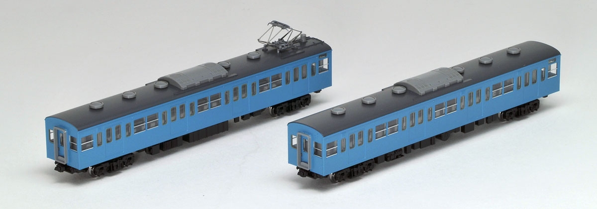 国鉄 103系通勤電車（ユニットサッシ・スカイブルー）増結セット｜製品