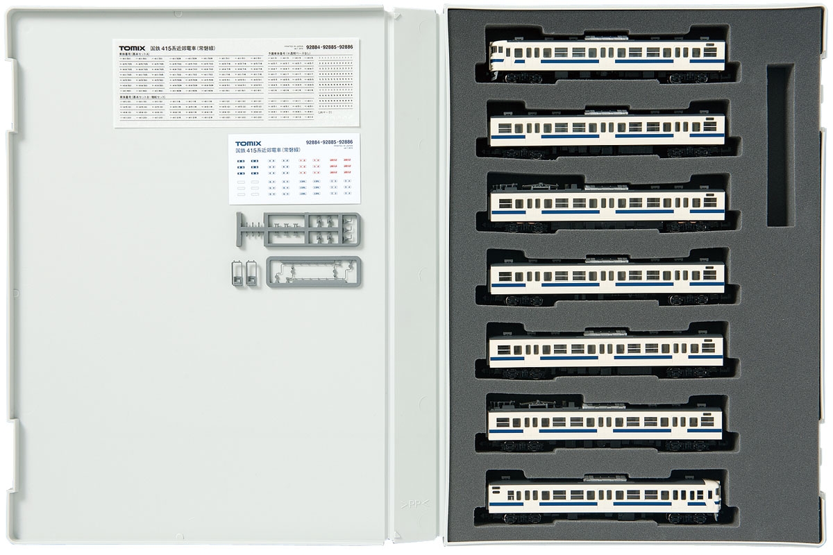 新品未使用TOMIX 92720 415系 近郊電車 常磐線 基本A ７両セット