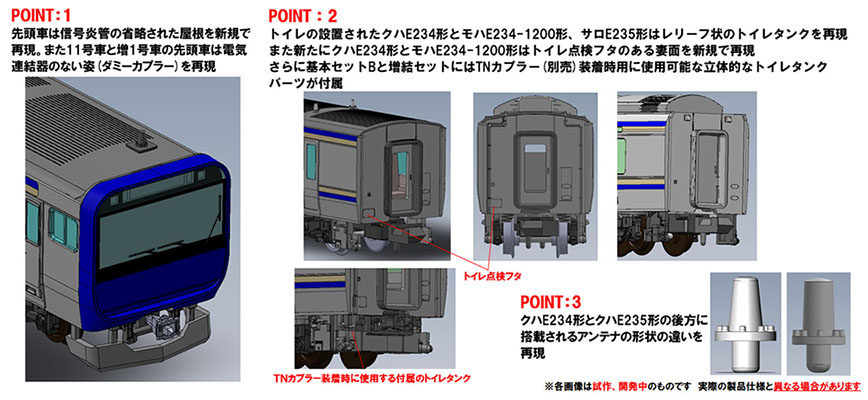 JR E235-1000系電車(横須賀・総武快速線)増結セット｜製品情報