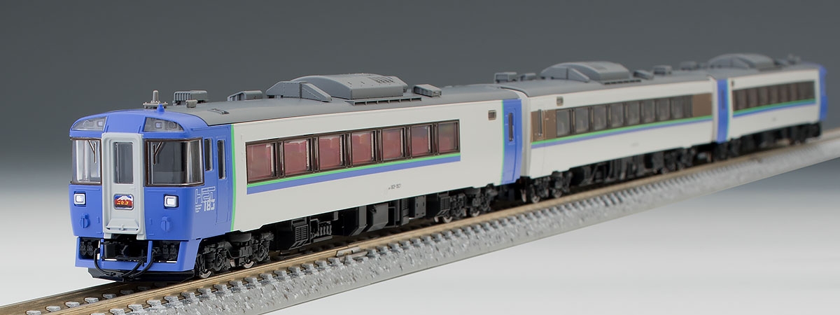 限定品 JR キハ183系特急ディーゼルカー(ニセコ)セット ｜鉄道模型