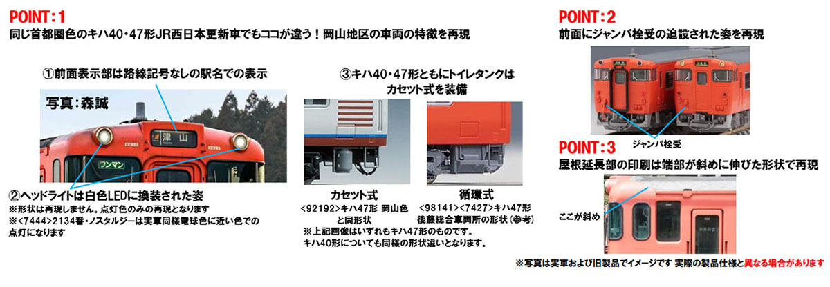 JR キハ47-0形ディーゼルカー（JR西日本更新車・首都圏色・岡山