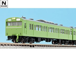 国鉄 103系通勤電車（初期型冷改車・ウグイス）増結セット｜鉄道模型 