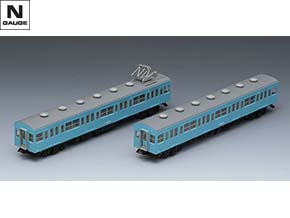 98400 国鉄 103系通勤電車(初期型非冷房車・スカイブルー)増結セット