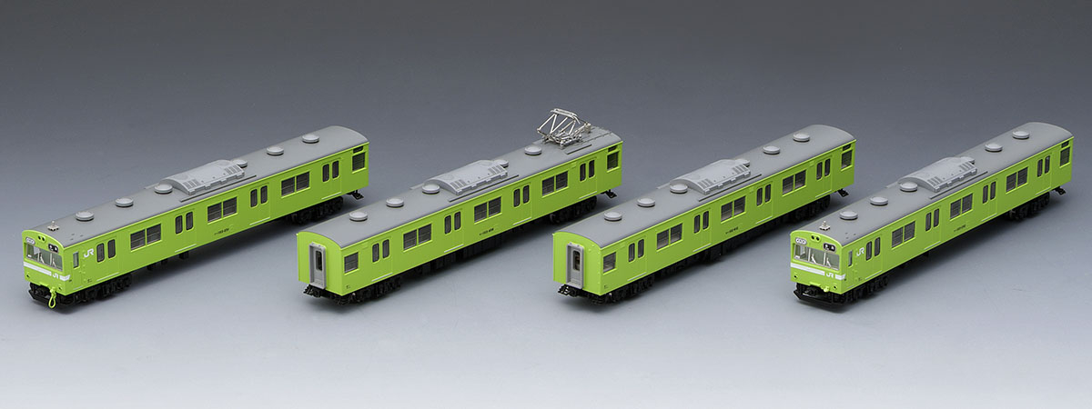 JR 103系通勤電車(JR西日本仕様・黒サッシ・ウグイス)基本セット｜製品