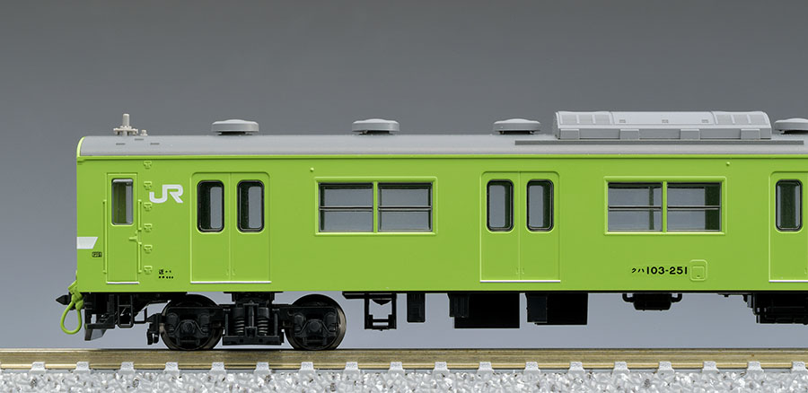 JR 103系通勤電車(JR西日本仕様・黒サッシ・ウグイス)基本セット｜鉄道模型 TOMIX 公式サイト｜株式会社トミーテック