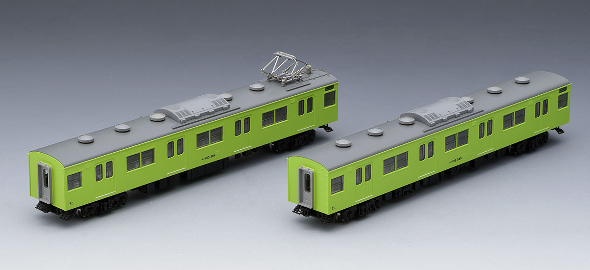 JR 103系通勤電車(JR西日本仕様・黒サッシ・ウグイス)増結セット｜製品