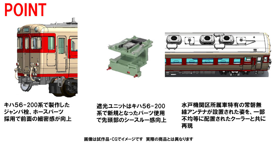 国鉄 キハ58系急行ディーゼルカー(ときわ)セット ｜鉄道模型 TOMIX