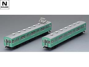 98536 国鉄 103系通勤電車(初期型非冷房車・エメラルドグリーン)増結セット