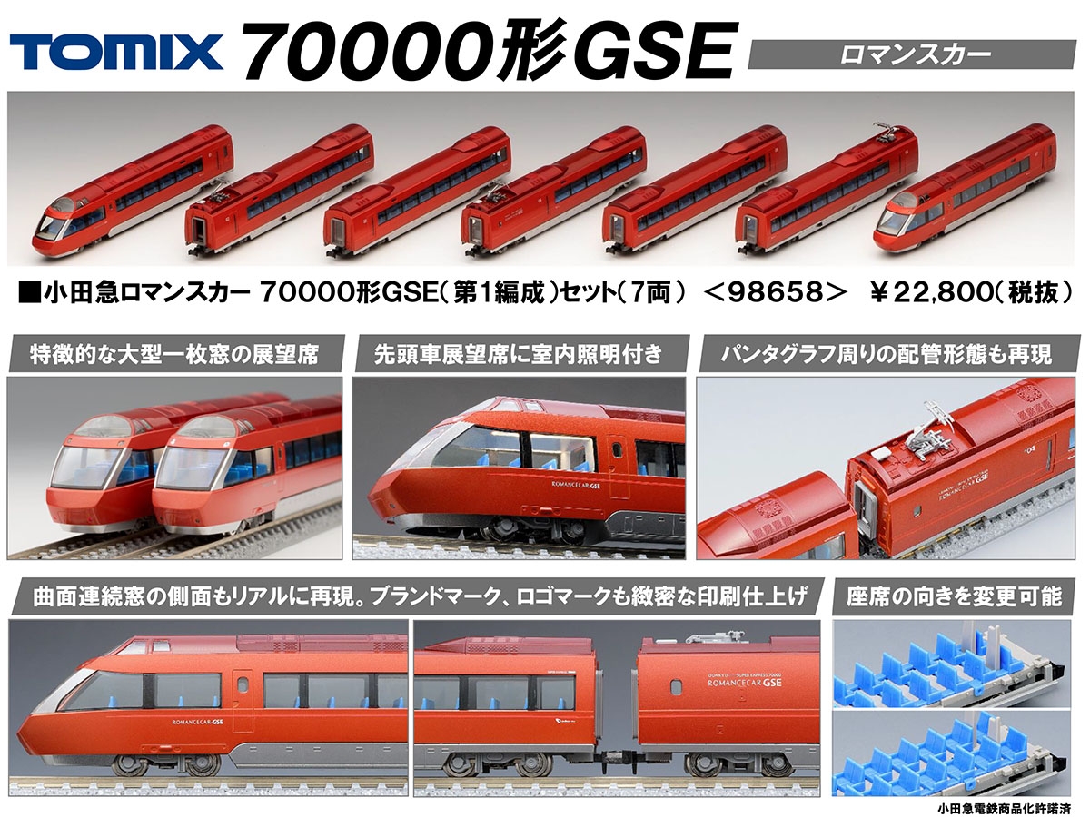 小田急ロマンスカー形gse 第1編成 セット 鉄道模型 Tomix 公式サイト 株式会社トミーテック