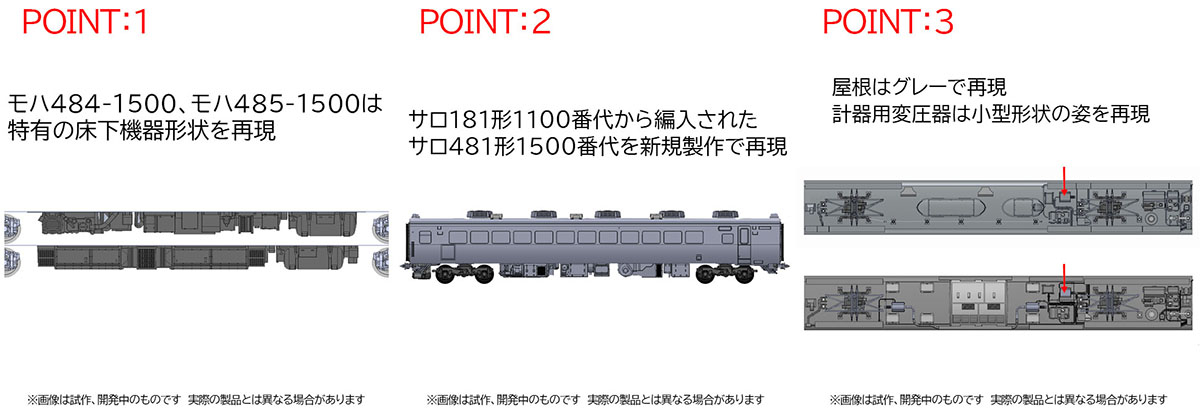 国鉄 485-1500系特急電車(はつかり)基本セット ｜鉄道模型 TOMIX 公式 ...