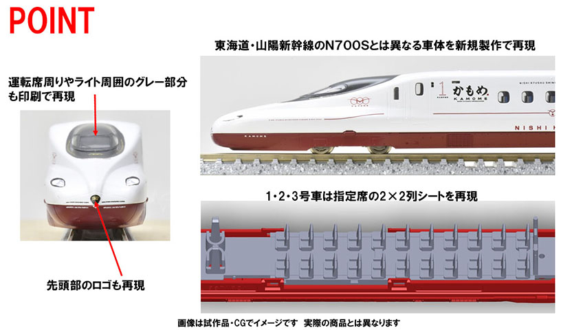 Tomix98817 西九州新幹線かもめN700S 6両セット