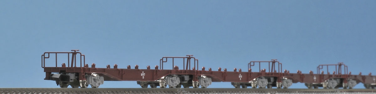限定品 JR コキ50000形貨車(グレー台車・コンテナなし)セット｜鉄道 