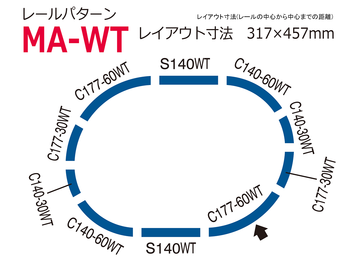 レールパターンMA-WT