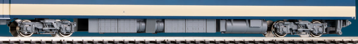 「N1・N2編成」の特徴であるグレーの床下機器と台車を再現