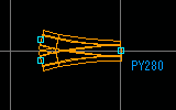 Y字ポイントN-PY280-15(F)画面